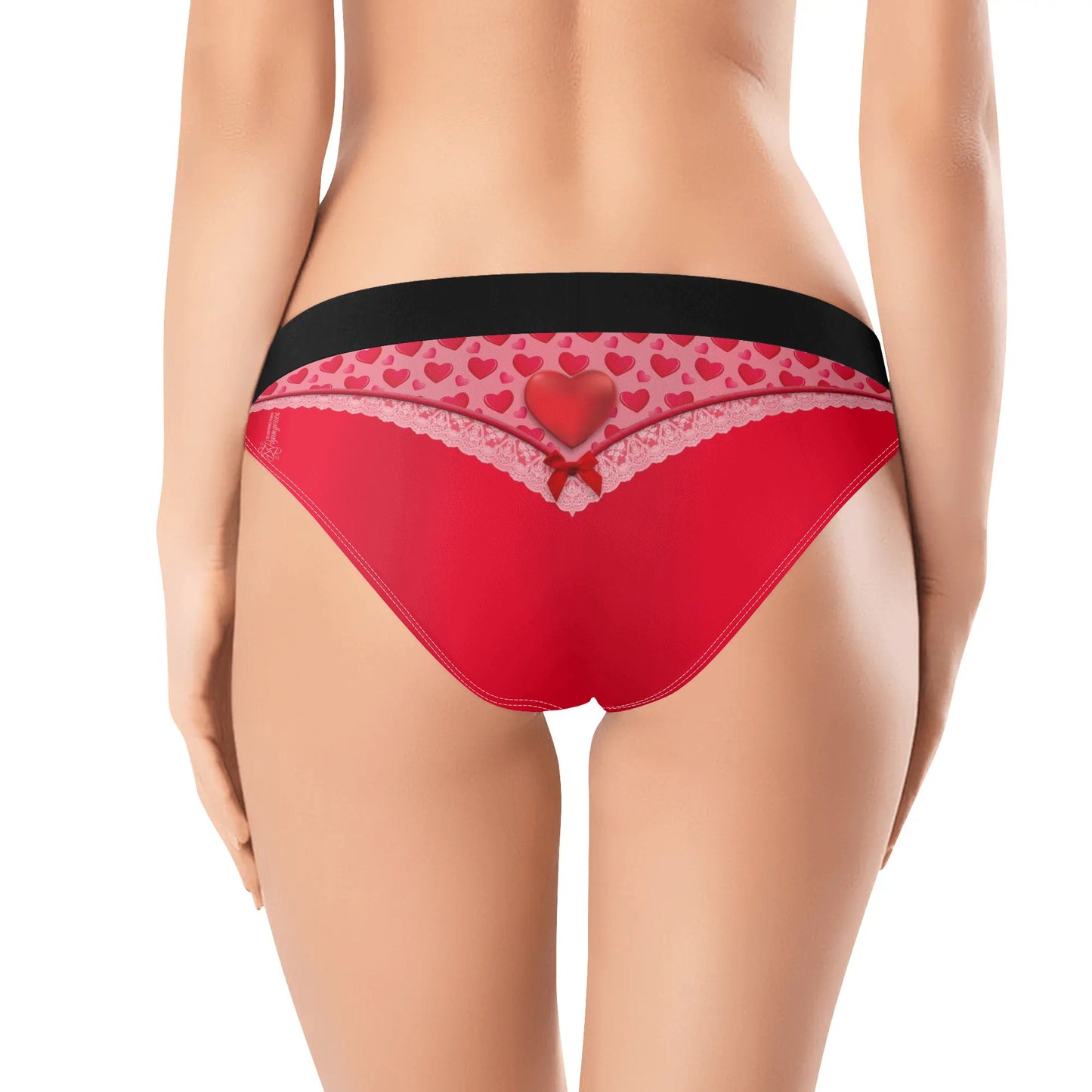 Pajamgeries Womens All Over Print Matching Panty - Valentines Hearts