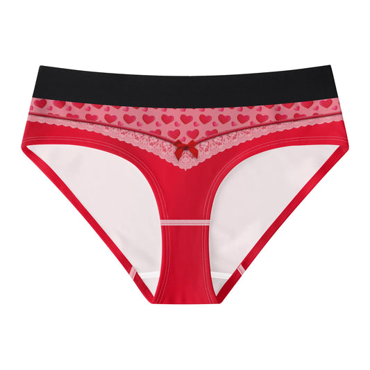 Pajamgeries Womens All Over Print Matching Panty - Valentines Hearts