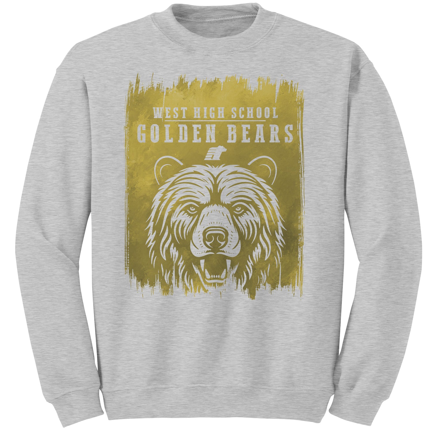 BWHS Crewneck Sweatshirt - Golden Bears Swipe