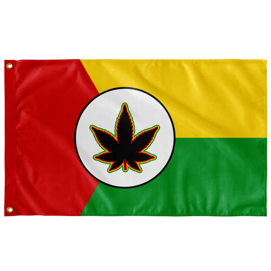 Rasta Leaf Flag