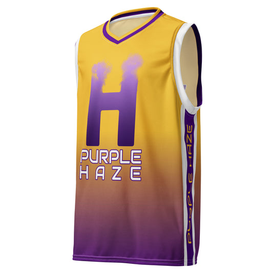 Purple Haze Recycled Unisex Basketball Jersey