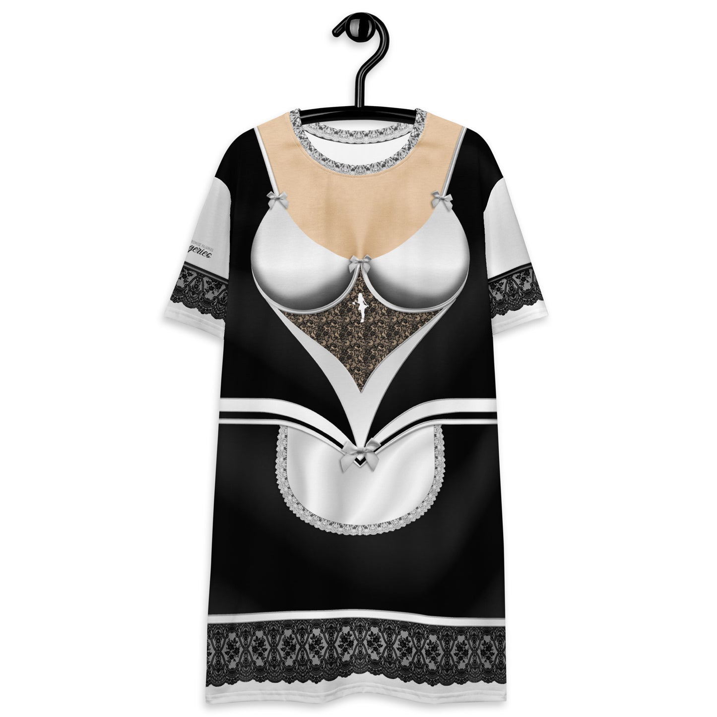Pajamgeries T-shirt Dress - French Maid - Ivory