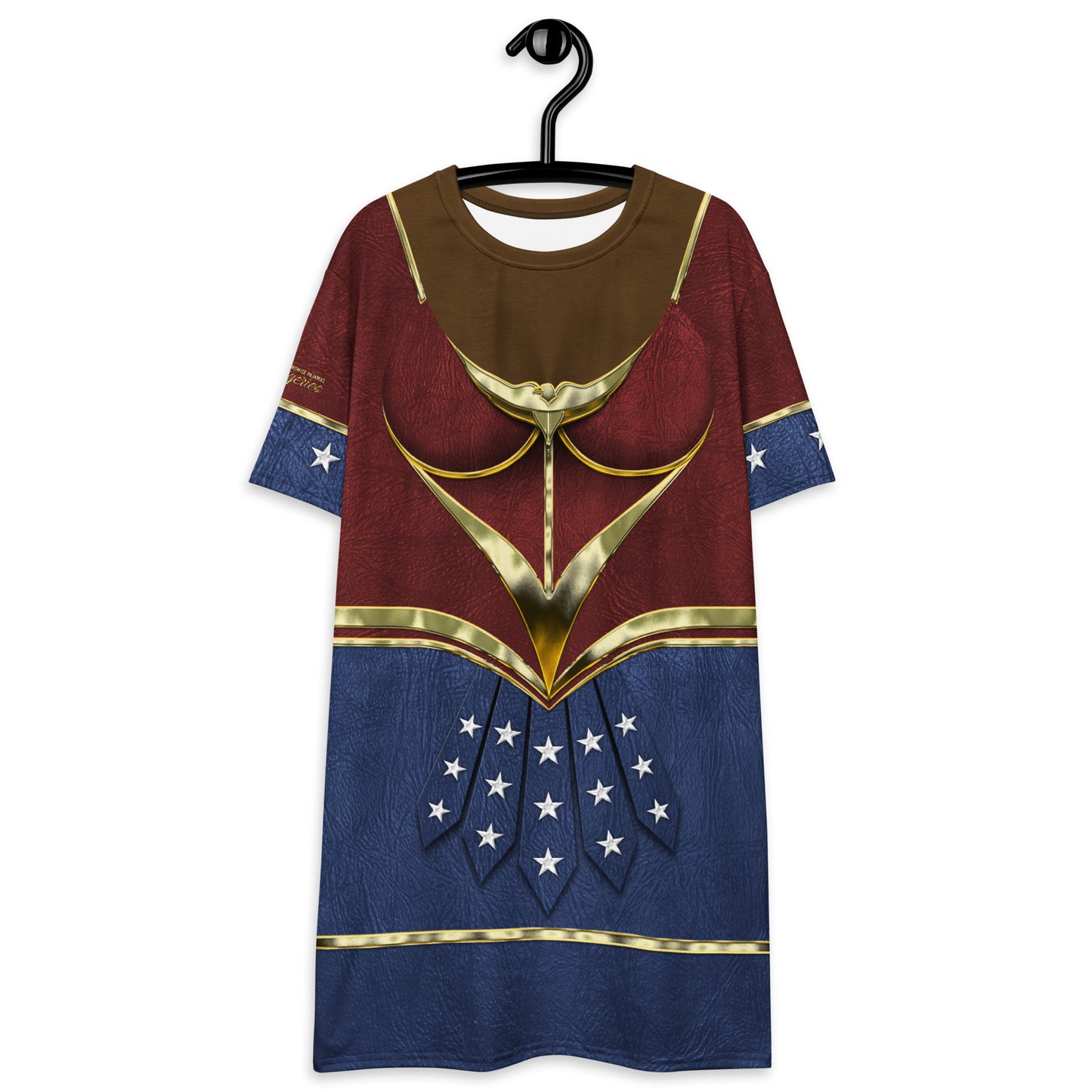 Pajamgeries T-shirt Dress - Super Woman - Ebony