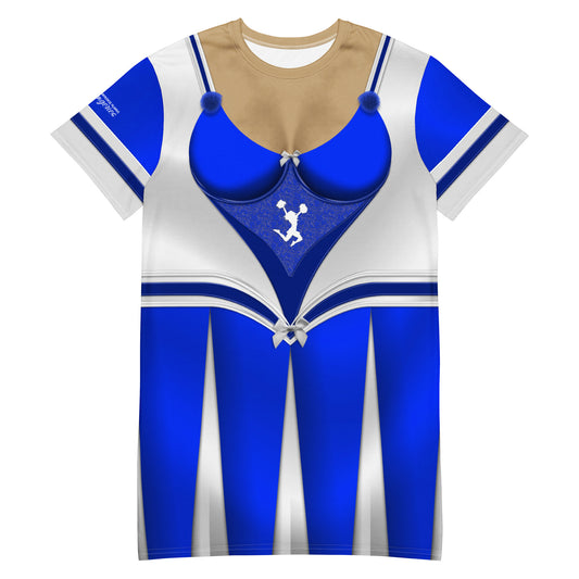 Pajamgeries T-shirt Dress - Cheerleader - Mediterranean