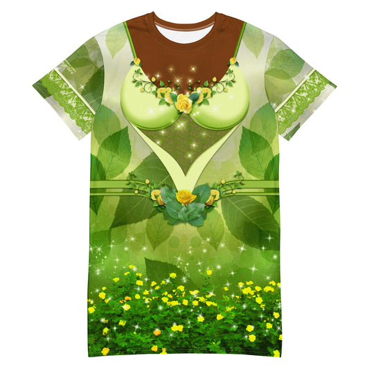 Pajamgeries T-shirt Dress - Garden Pixie - Canela