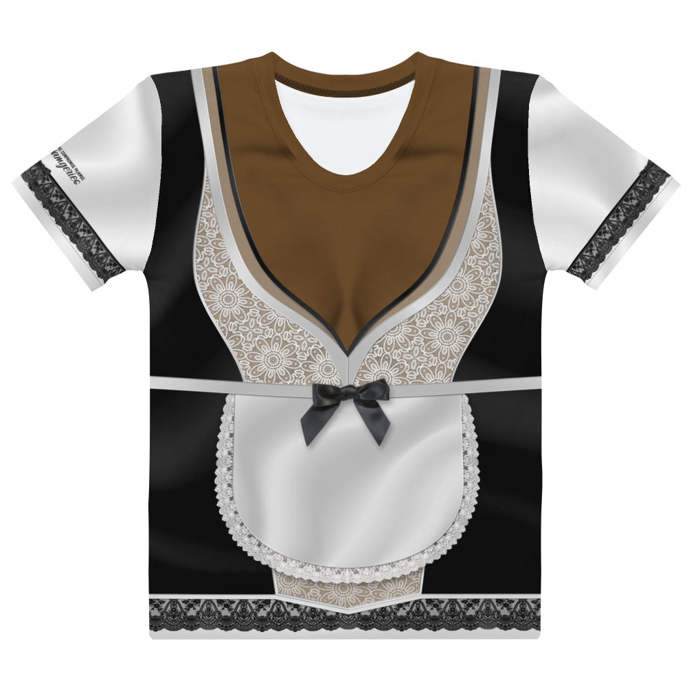 Pajamgeries Women's T-shirt - French Maid - Ebony