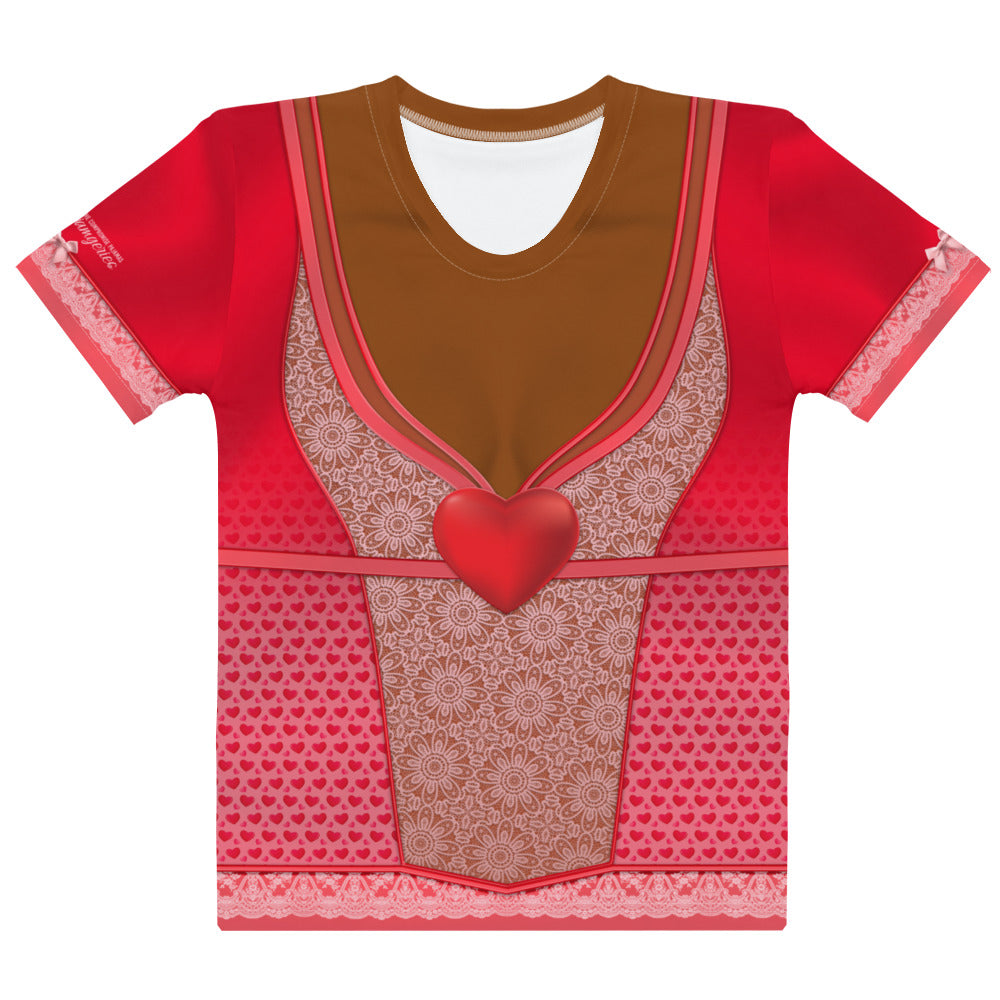 Pajamgeries Women's T-shirt - Valentine's - Canela