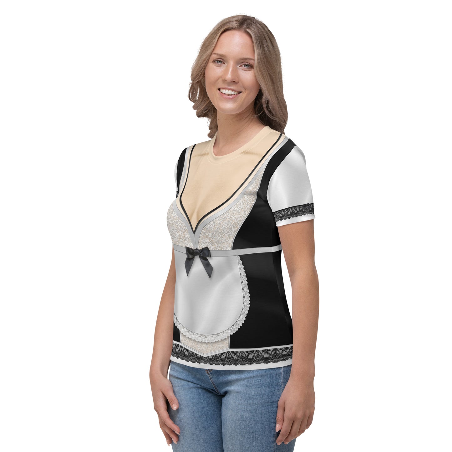 Pajamgeries Women's T-shirt - French Maid - Ivory