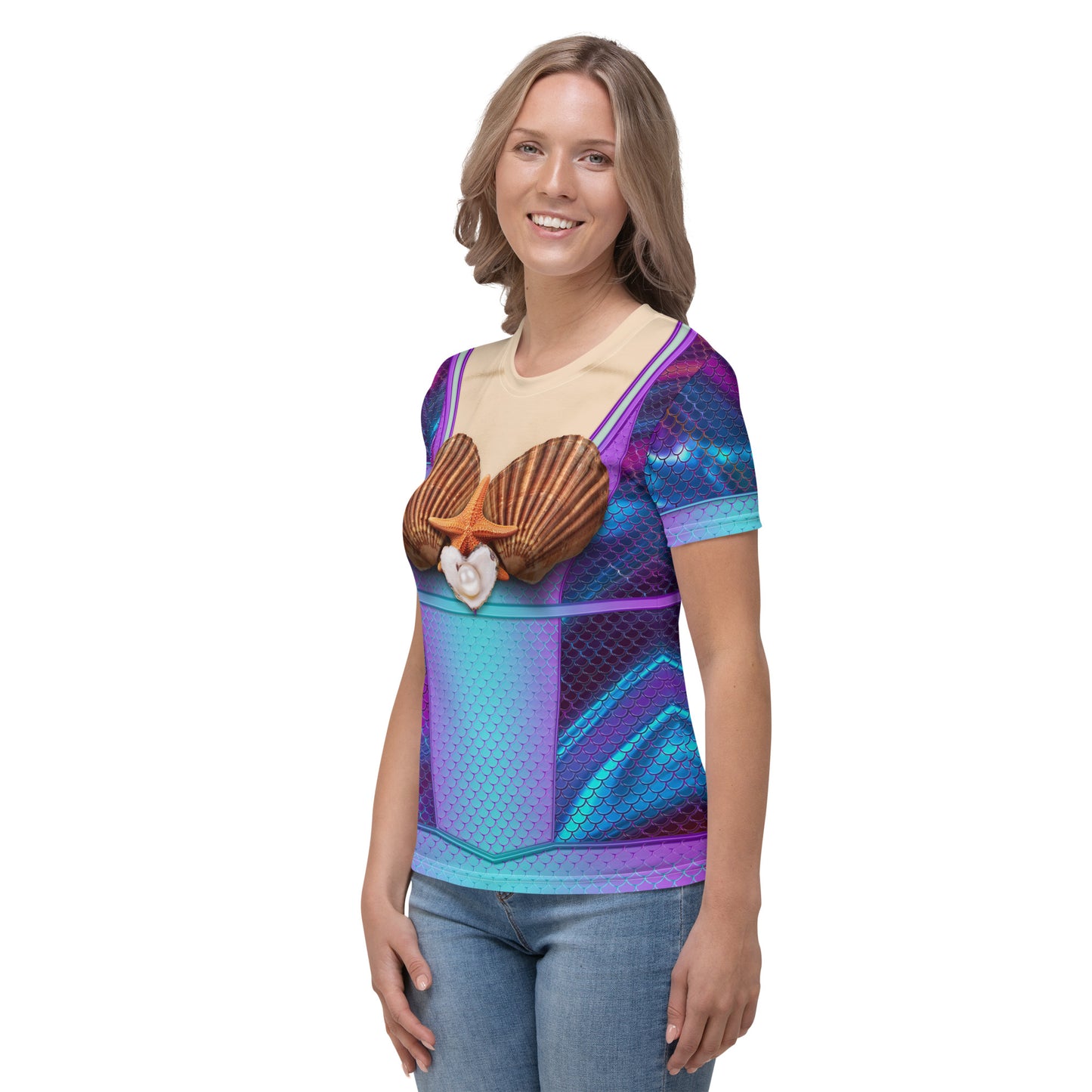 Pajamgeries Women's T-shirt - Mermaid - Ivory