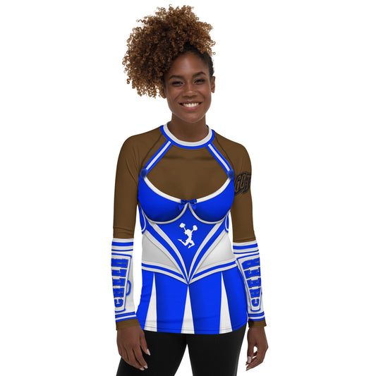 Pajamgeries Women's Rash Guard - Cheerleader - Ebony