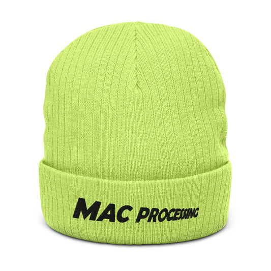 MAC Processing Ribbed Knit Beanie