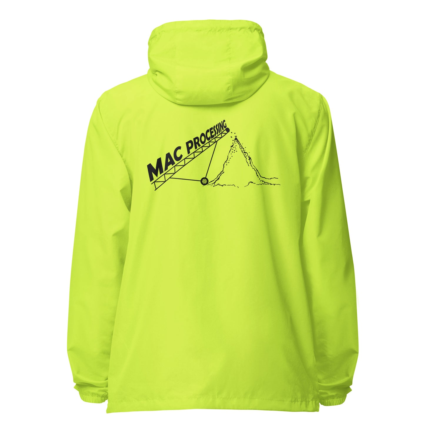 MAC Processing Unisex Lightweight Zip Up Windbreaker