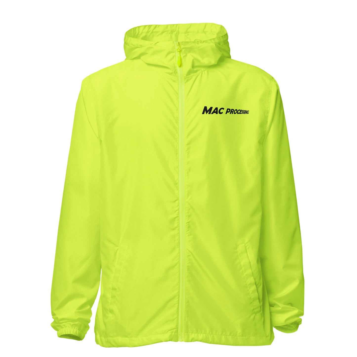 MAC Processing Unisex Lightweight Zip Up Windbreaker